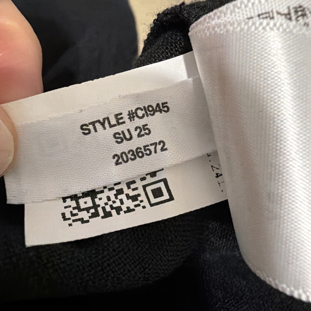 EUC J.Crew New Soleil pant in embroidered linen BLACK IVORY LARGE Pockets - Picture 7 of 9